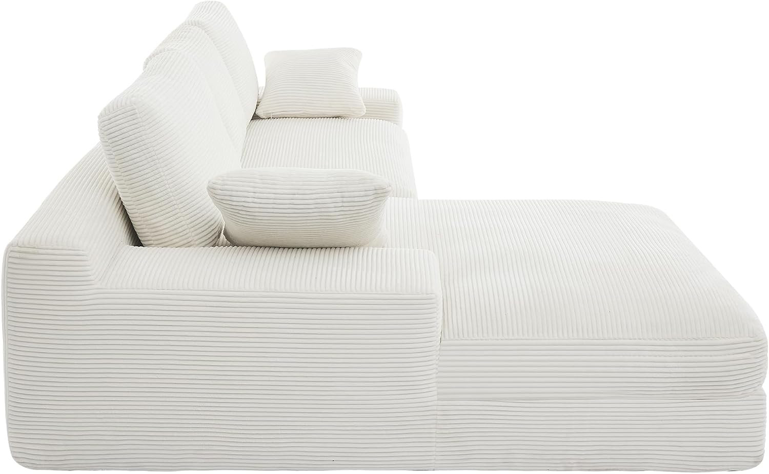 98.4" Modular Sectional Couch with Chaise, L-Shaped Modern Upholstered Sofa with