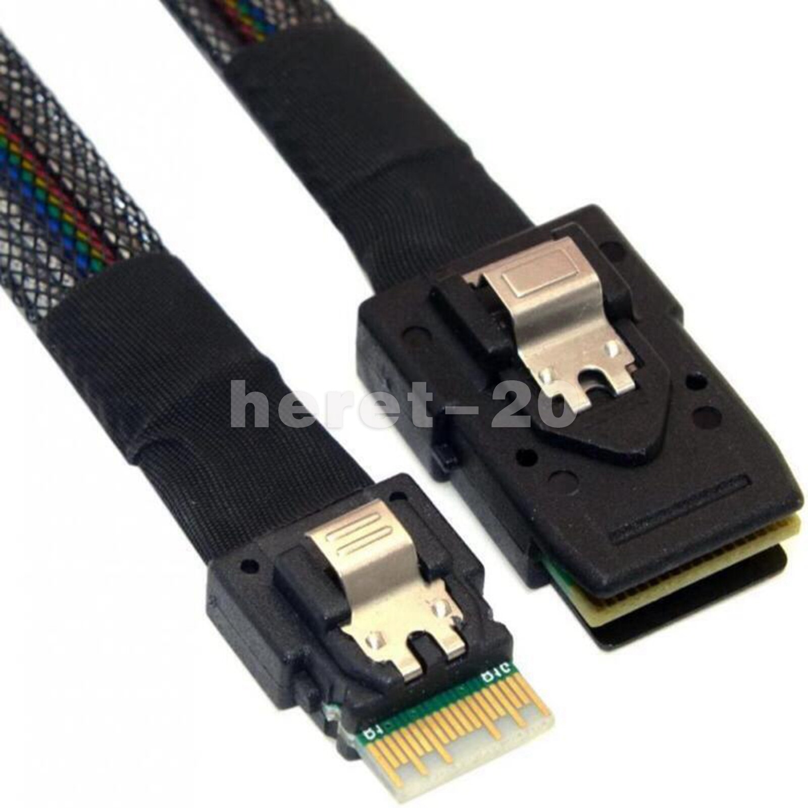 Slim SAS 4.0 SFF-8654 4i Host to SFF-8087 36Pin Target Hard Disk Raid Cable 50cm