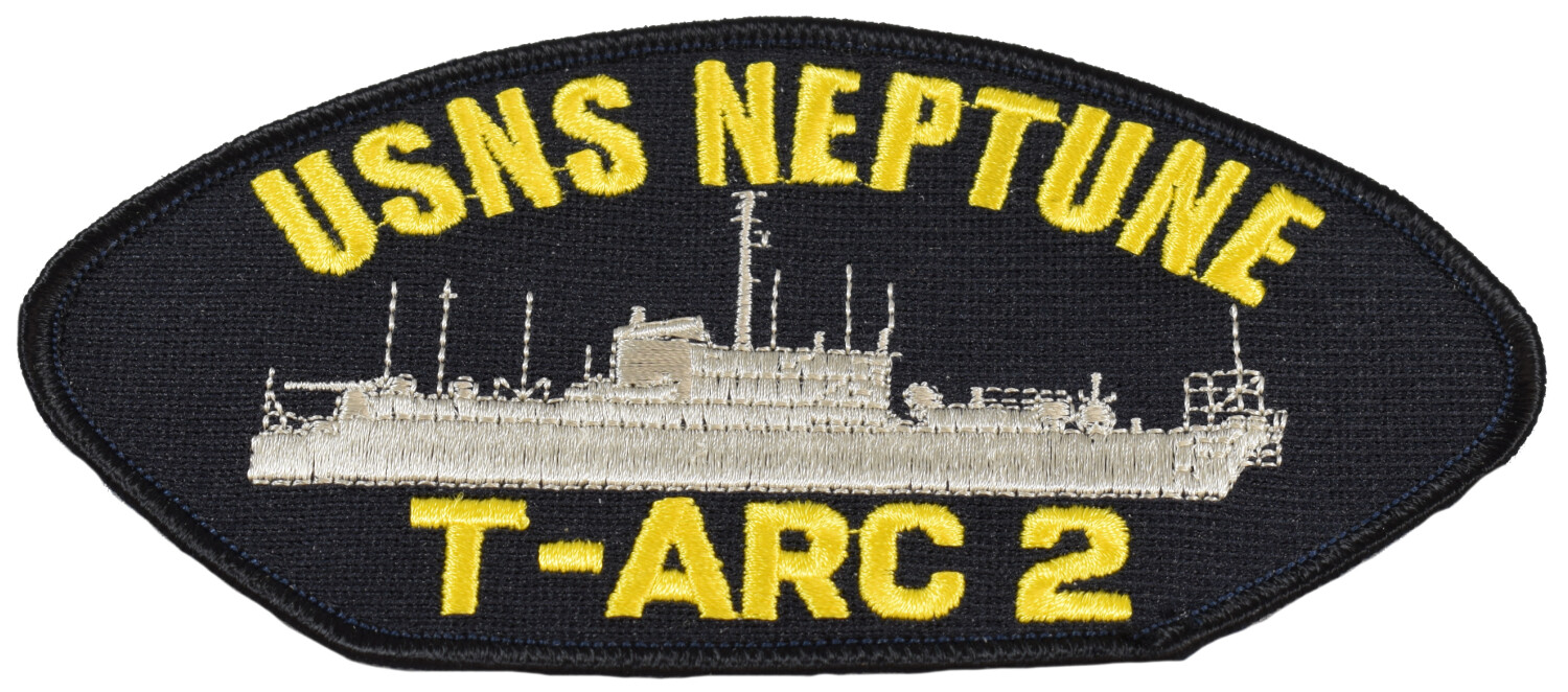 USNS Neptune T-ARC 2 Ship Patch - Great Color - Veteran Owned Business