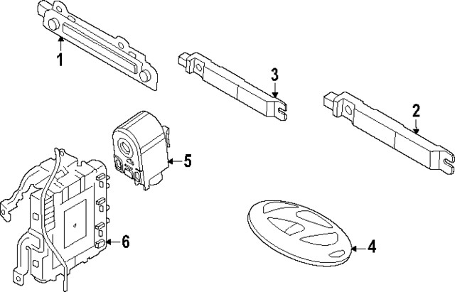 Genuine Hyundai Keyless Entry Transmitter 95440-P6050