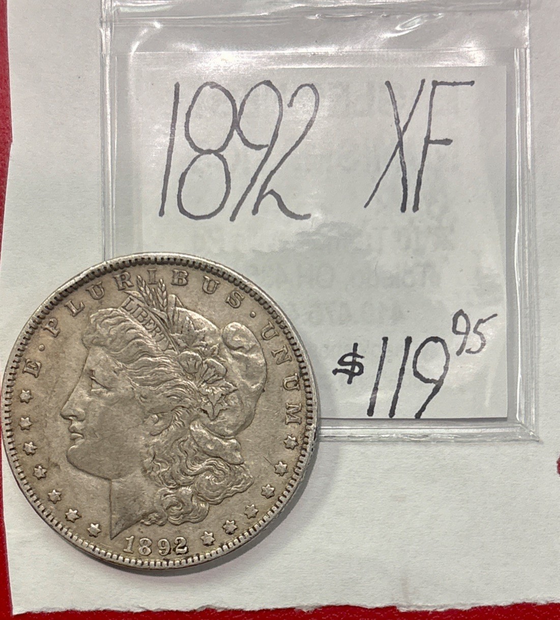 1892 Morgan Silver Dollar (XF) Extra Fine Condition! ENN Coins