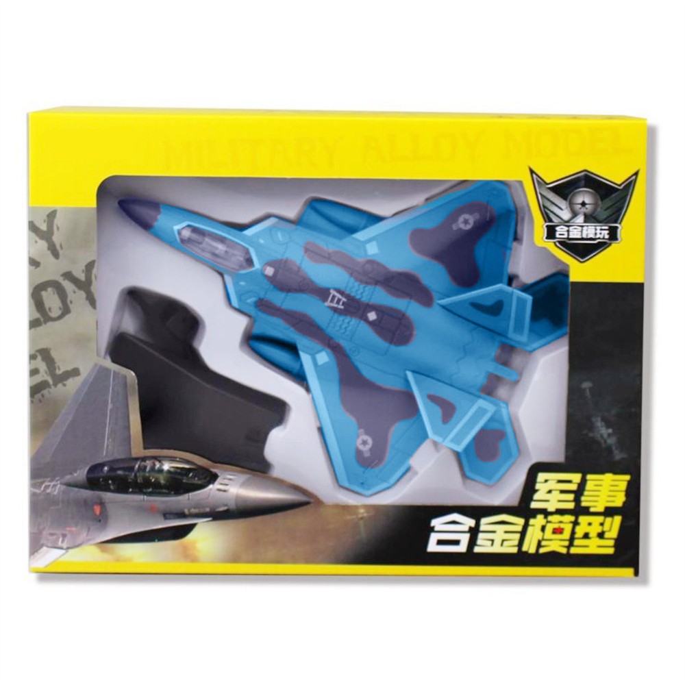 1/100 Pull Back Military Aviation Aircraft F-22 Model Collection Sound & Light