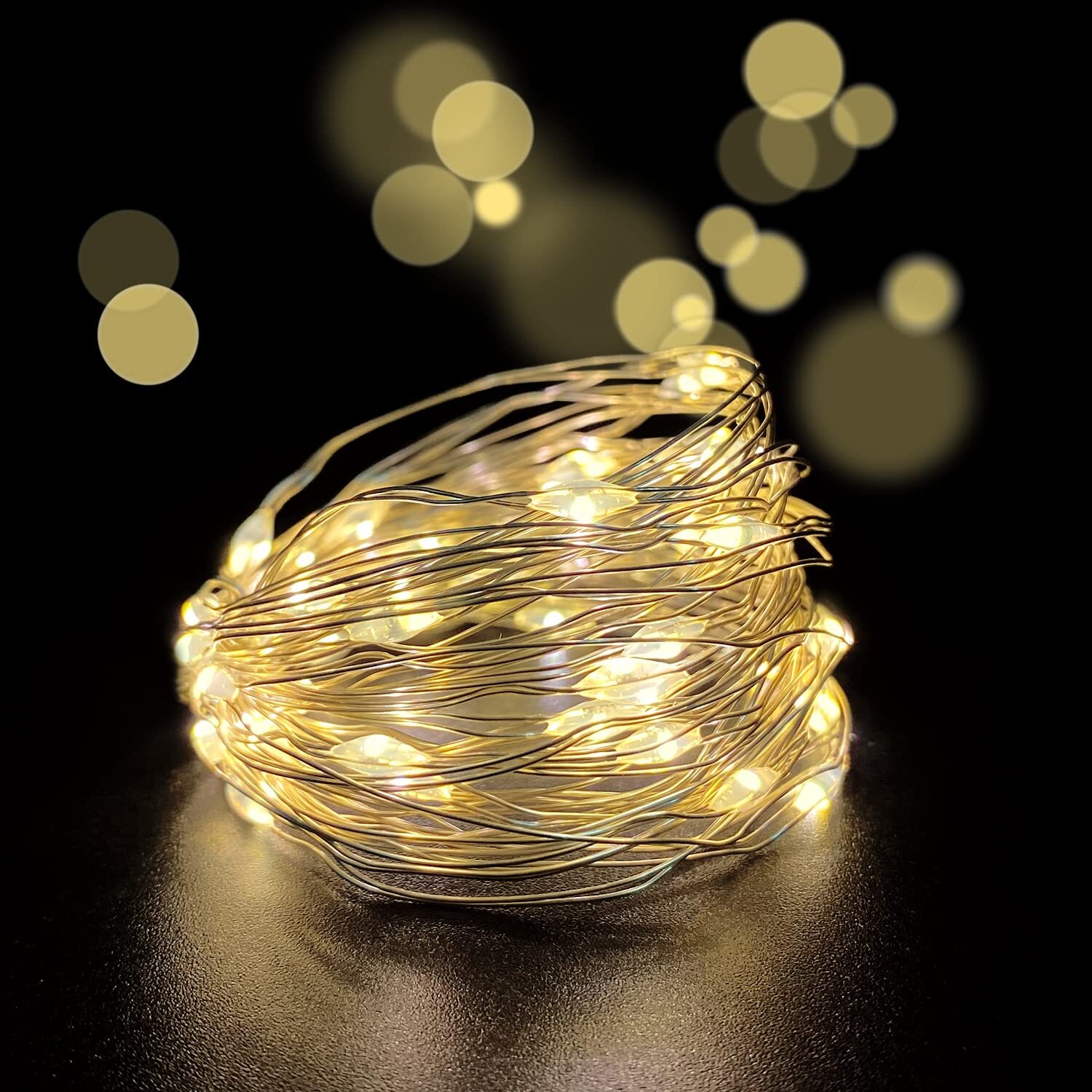2 Pack Battery Operated Mini Led Fairy Light With Timer 6 Hours On/18 Hours Off