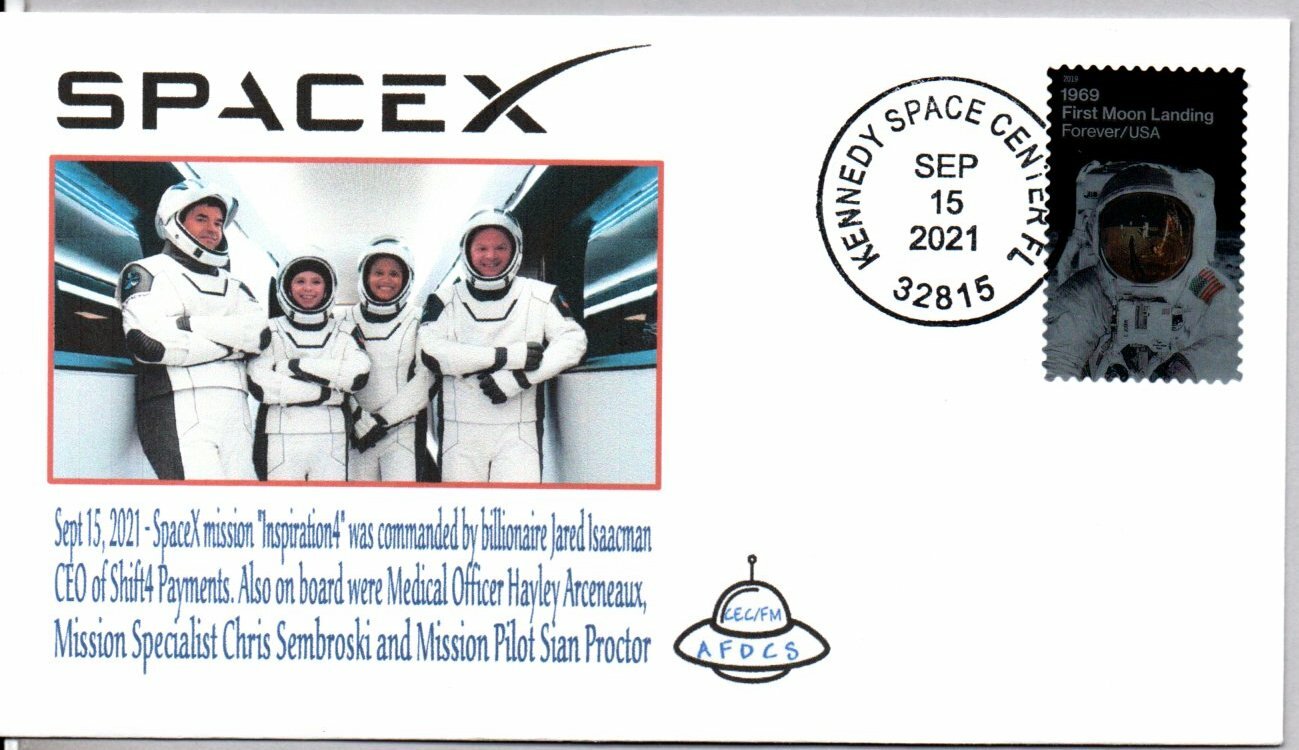 SPACE X INSPIRATION 4 ALL CIVILIAN MISSION LAUNCH 9/15/2021 KENNEDY SPACE CENTER