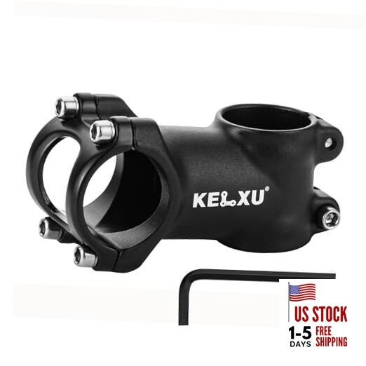 Bike Stem 31.8mm Lightweight Aluminum Alloy 60mm 90mm MTB Stem 7 Black-60mm