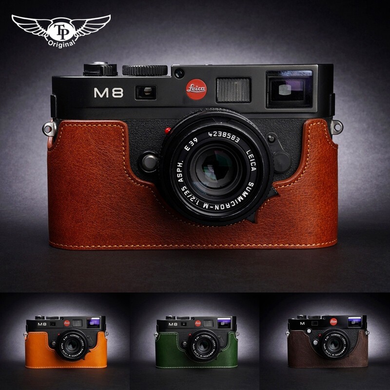 Half Case Genuine Leather Cover For Leica M8 M9 M9P Camera Insert TP Handmade