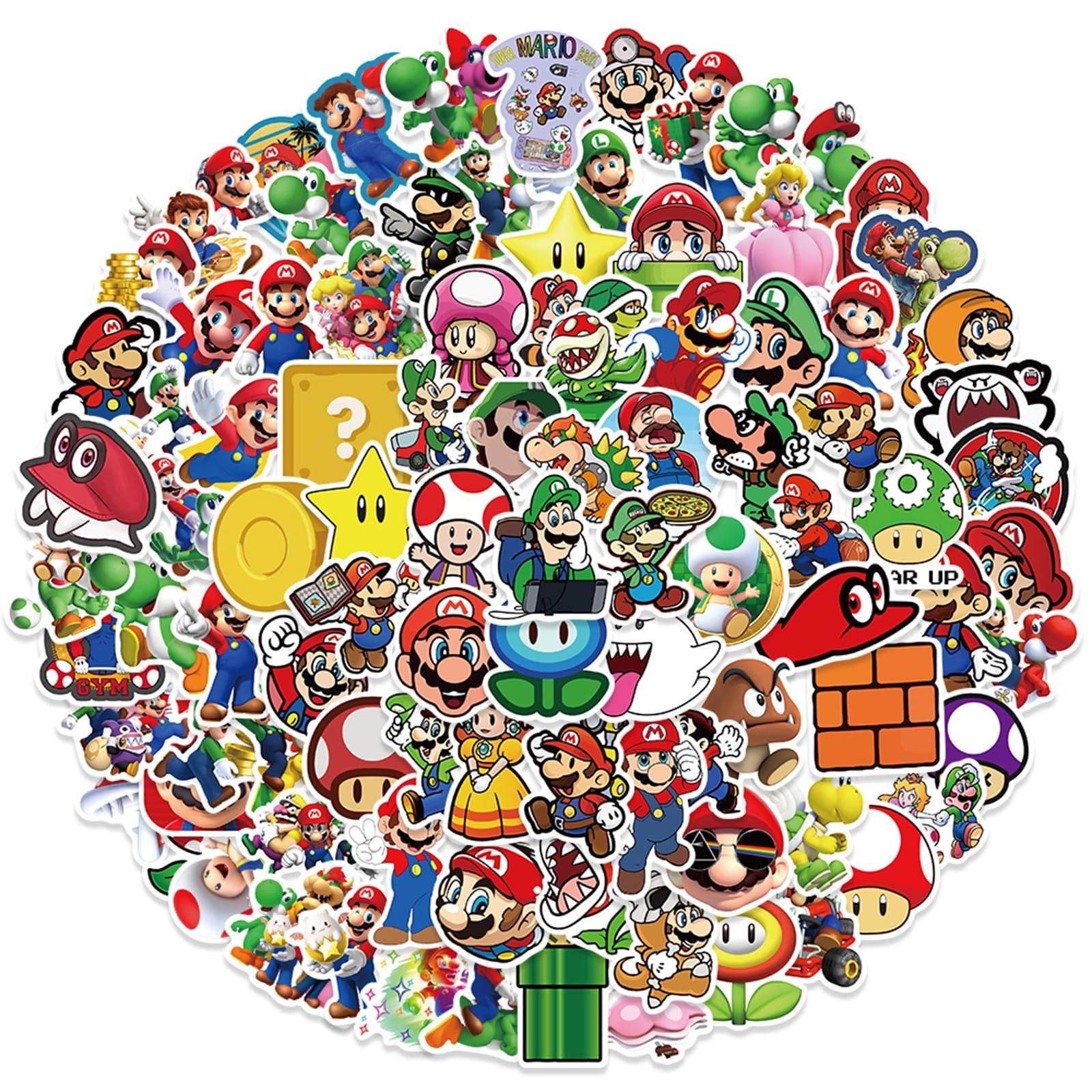 100 Pcs Game Mario Stickers Mla100sl