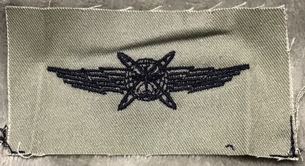 US Air Force Basic Cyberspace Operator Badge Insignia ABU Patch Pair