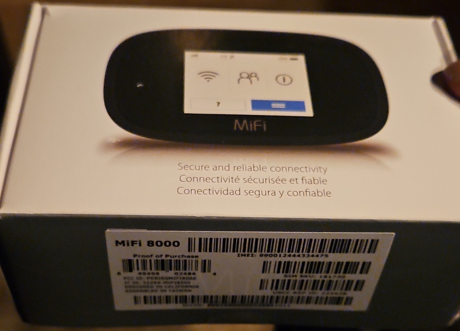 MiFi 8000 Wi-Fi Hotspot Modem Wireless Connectivity Black