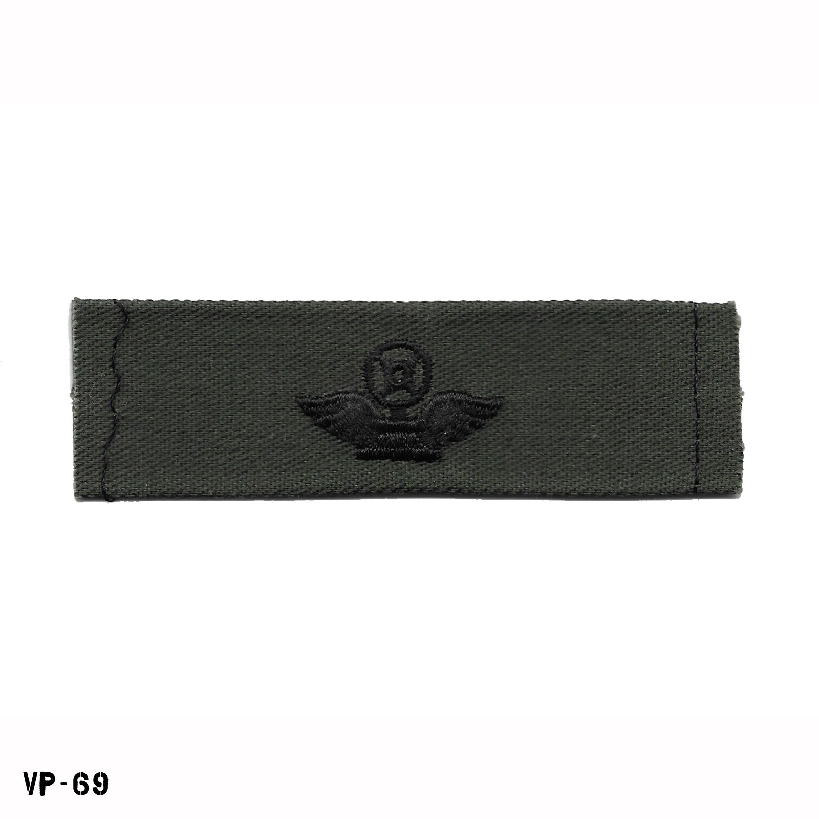 Air Traffic Control Technician Navy Embroidered Collar Device Patch Subdued NEW