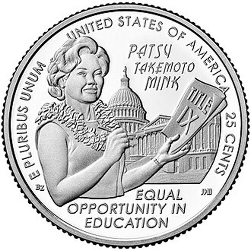 2024-P American Women Quarter PATSY TAKEMOTO MINK ~ In Hand