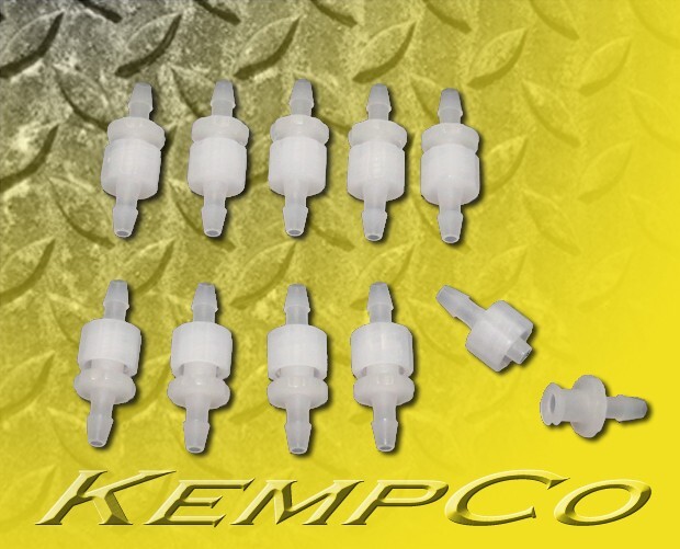 (10) 1/8" x 1/8" Hose-Barb KYNAR Twist-Connect Male Female Luer to Hose