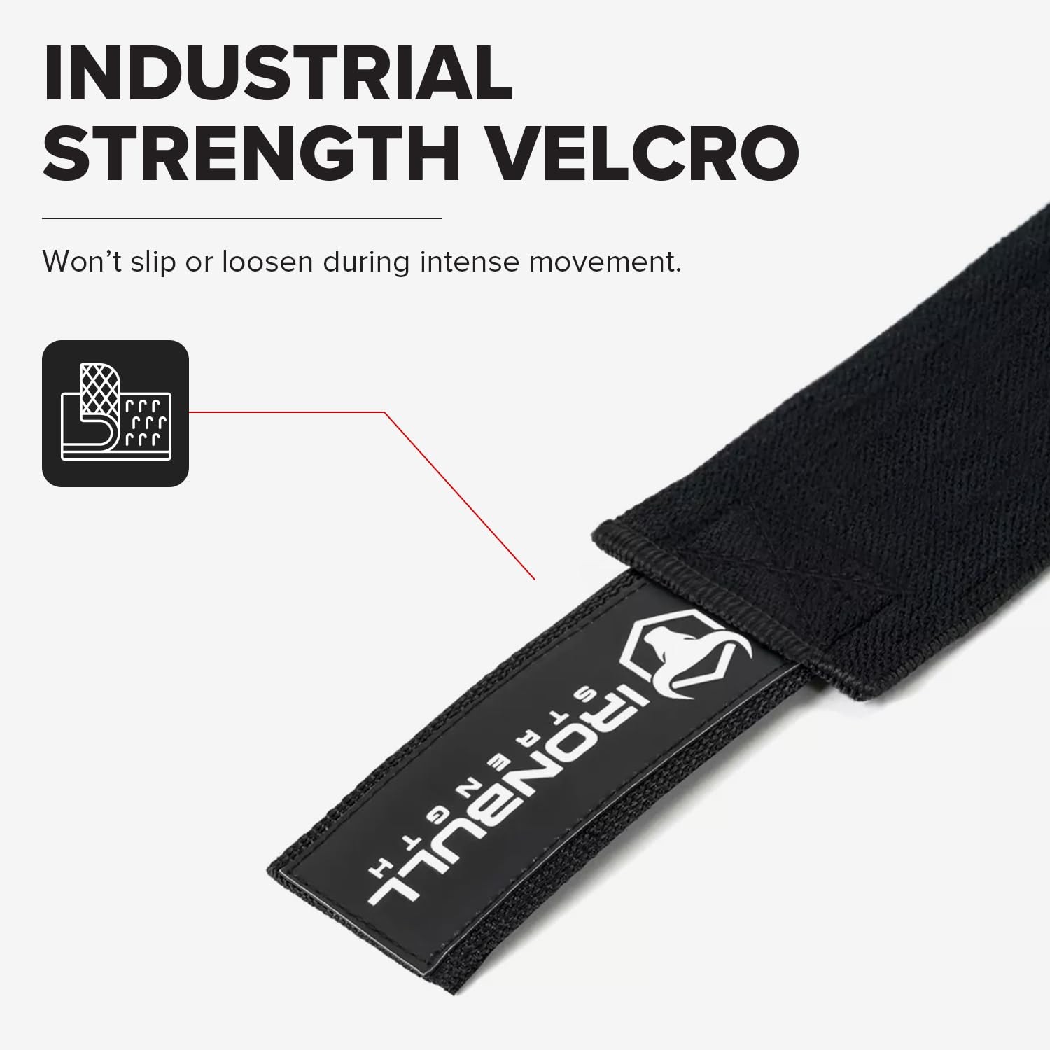 Knee Wraps for Weightlifting - 80" Elastic Straps One Size, Black
