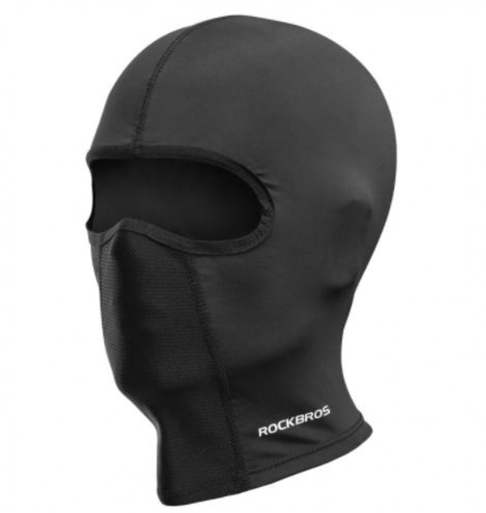 RockBros Balaclava Breathable Bike Bandana UPF50+ Summer Ice Silk - Black