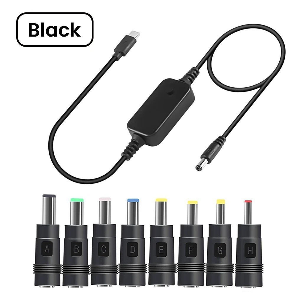Power Boost Cable Type C To DC 5V/9V/12V/15V/20V USB Cable Boost Converter