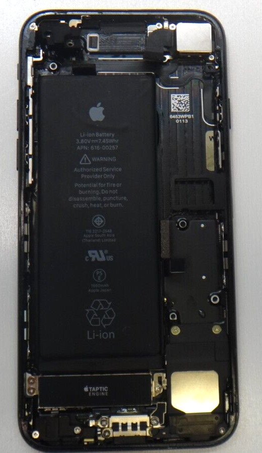 Genuine Apple iPhone7 (A1660) 4.7in- Black Grade B Housing +Battery+Cameras