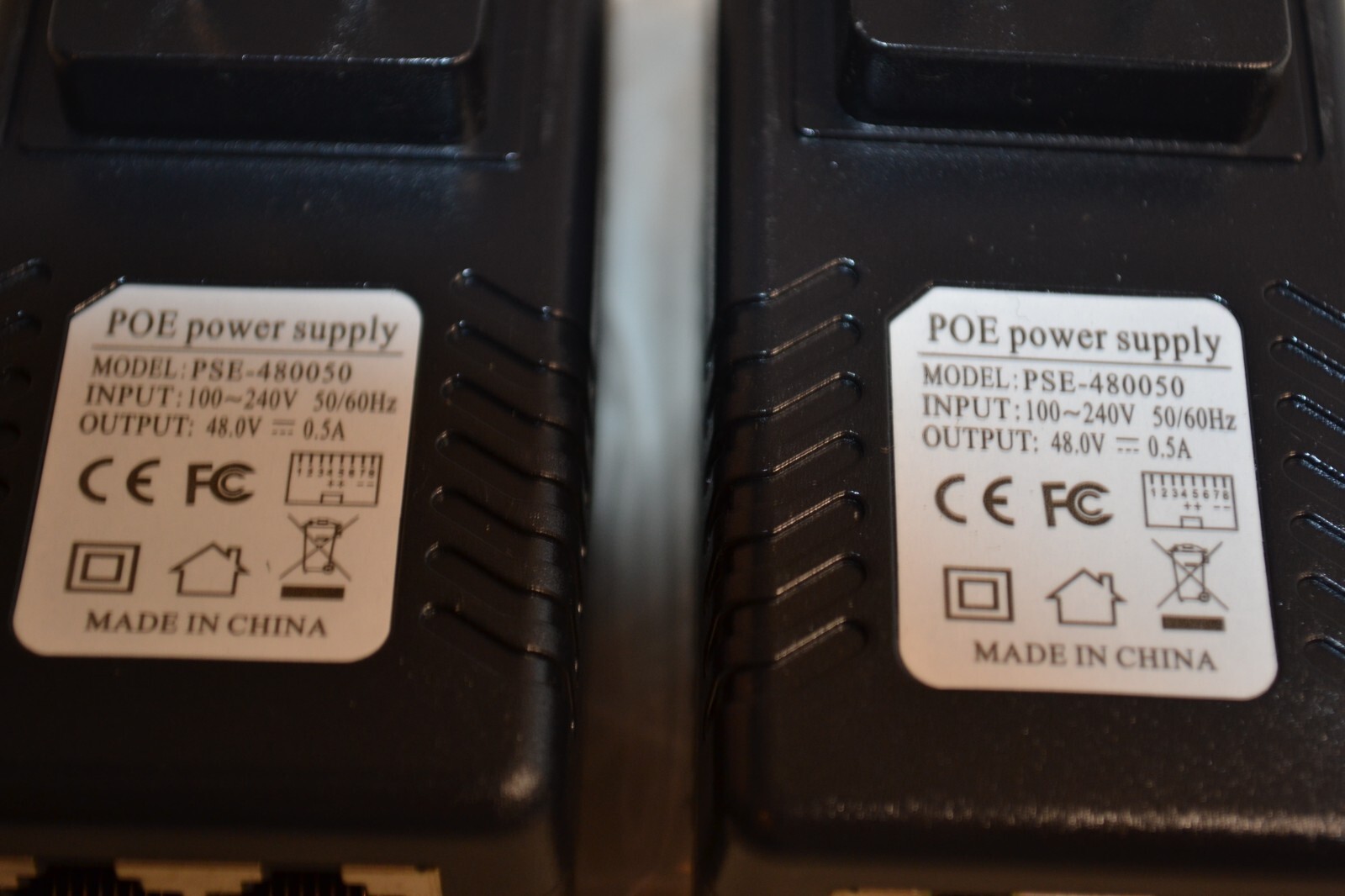 2-Pack Anvision PSE-480050 Wall POE Power Supply 48V 0.5A