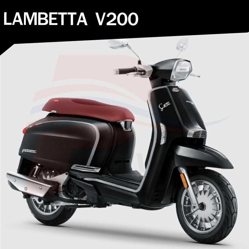 Modified Exhaust Muffler with pipe For Lambertta V200