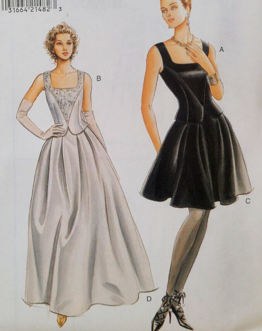 UC Vogue 9246 Easy Sew Pattern 2-Piece Evening Wedding Prom Cocktail Dress 6-10