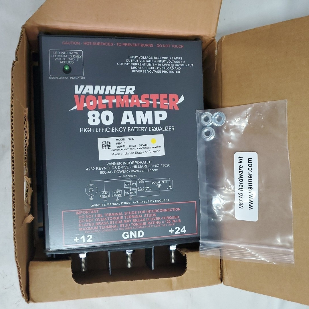 VANNER Voltmaster 66-80 REV: E 24VDC 80 AMP High Efficiency Battery Equalizer