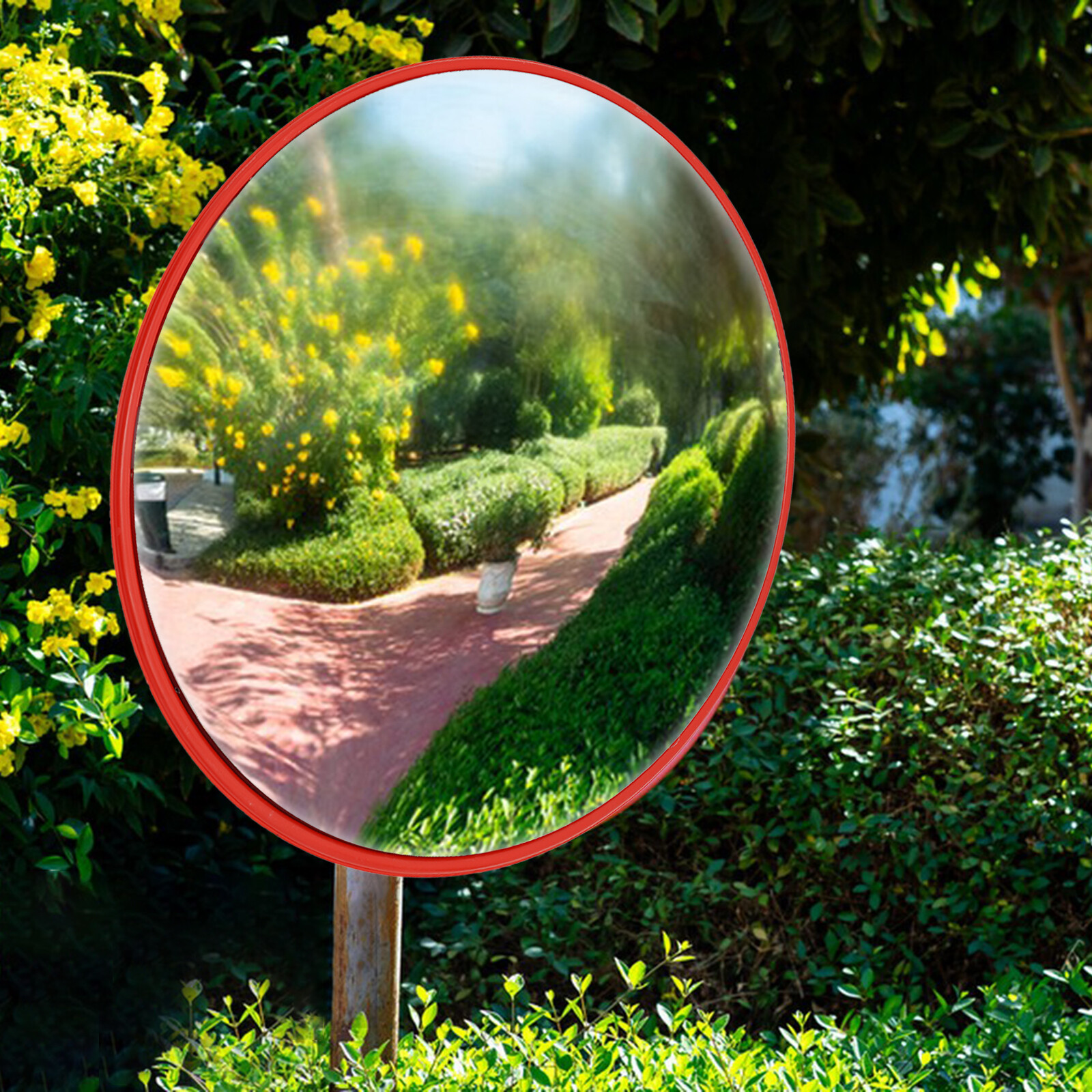 30" Round Corner Convex Mirror Safety Security Driveway Garage Wide View Mirror!