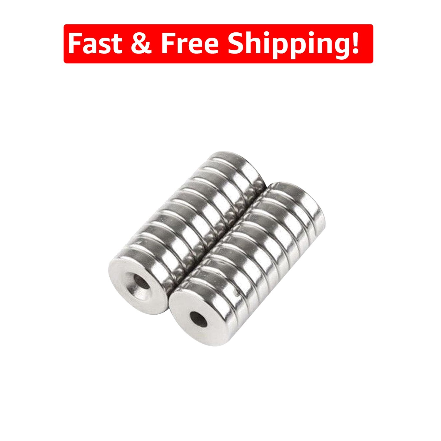 20 Count Strong Neodymium Disc Magnets - Versatile Refrigerator & Craft Use