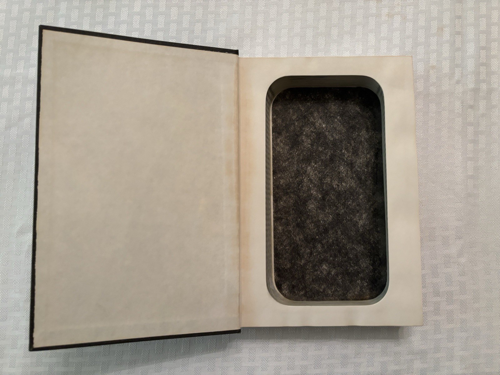 Real Hard Back Hidden Compartment Book Safe Hollow Secret Storage Stash Box