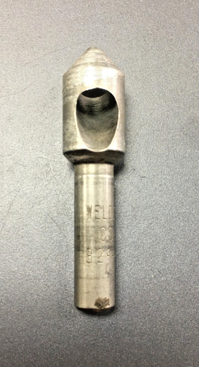 WELDON FLUTE COUNTERSINK CS-10-S, 82 DEGREES, #10 HS, 1.4" LONG, 1/4" DIAMETER