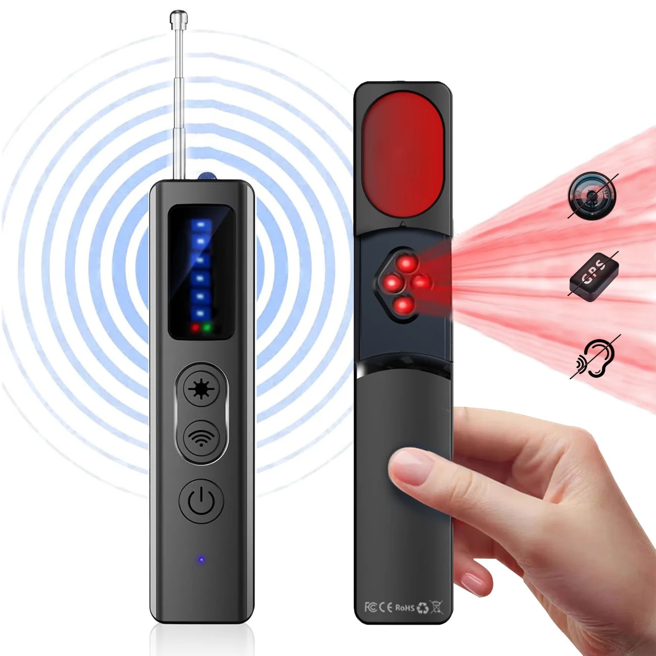 Hidden Camera Detector, Portable Listening/Gps Tracker Detector, Hidden Devices