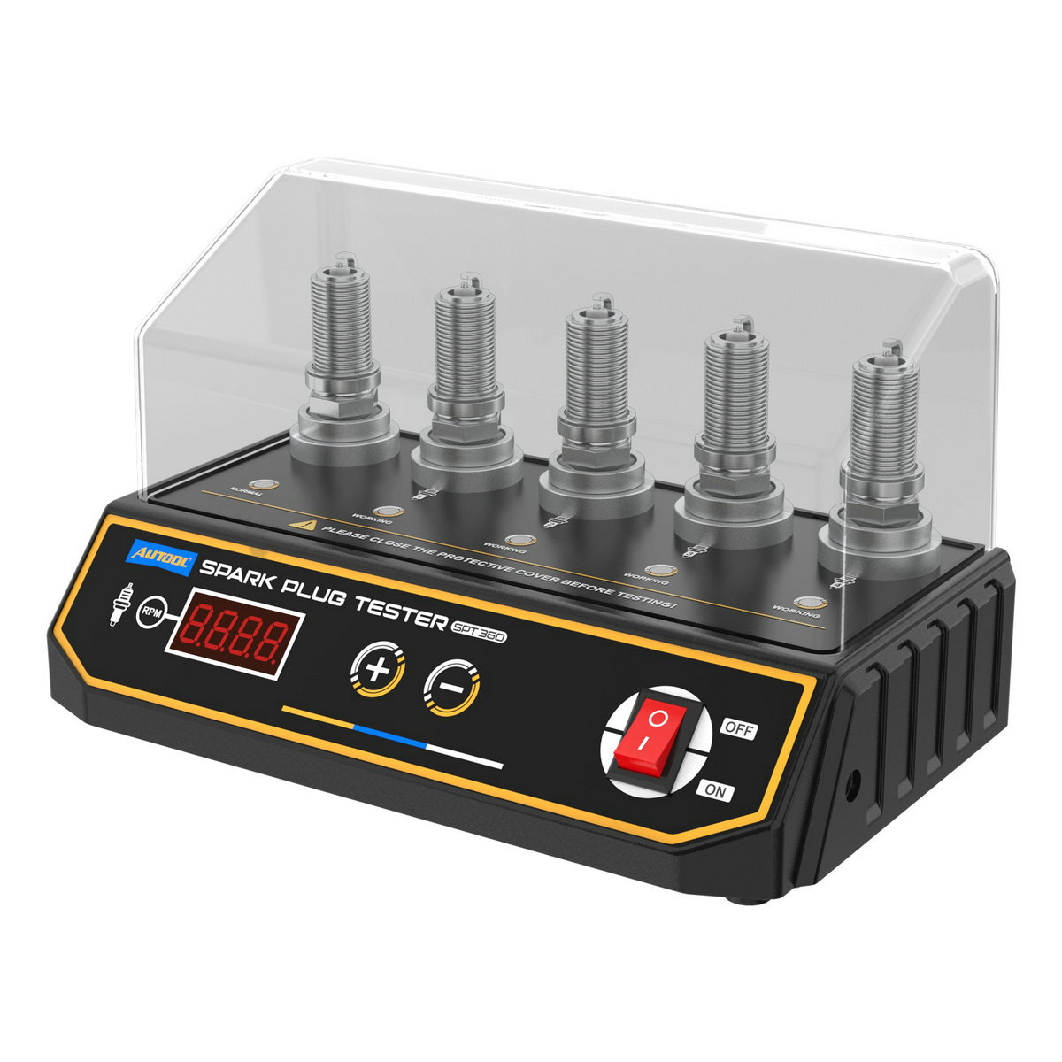 Car Spark Plug Tester 5 Holes Adjustable Ignition Analyzer Diagnostic Test Tool