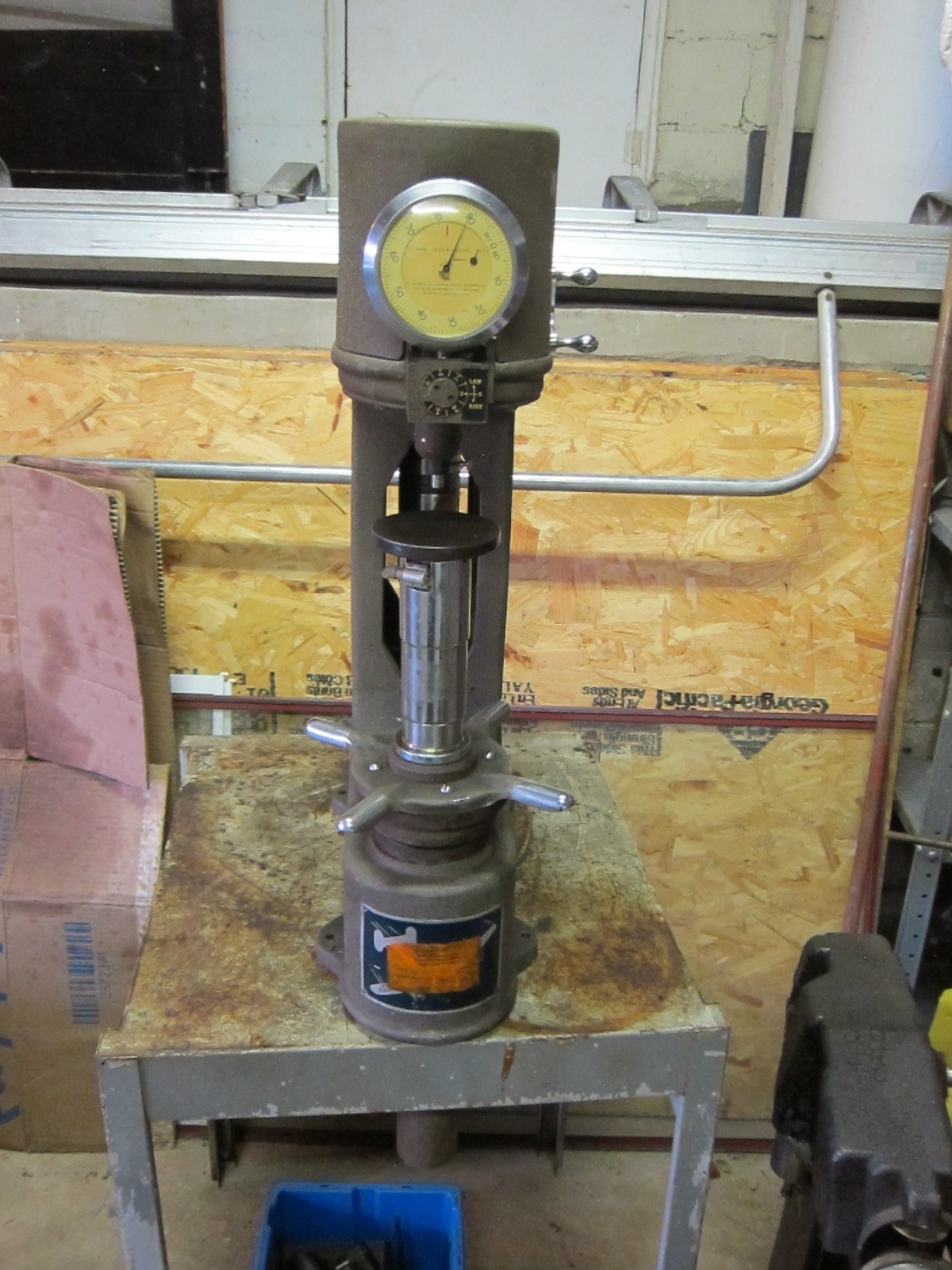 Clark Hardness Tester Model S8A, Used/Untested, Comes w/ Stand by Freight