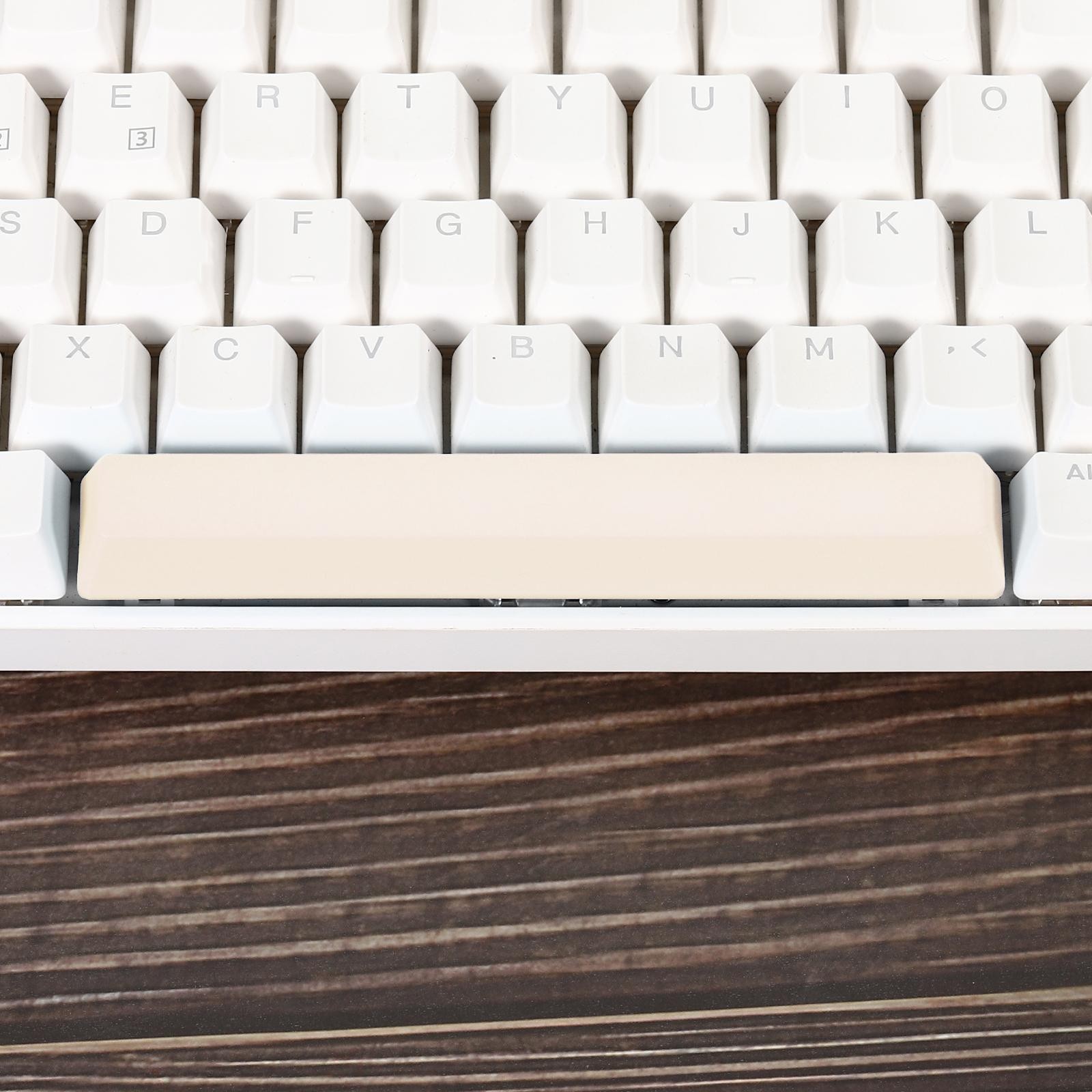 6.25u Spacebar Keycaps, MX Keyboard Replacement Universal PBT Mechanical, Beige