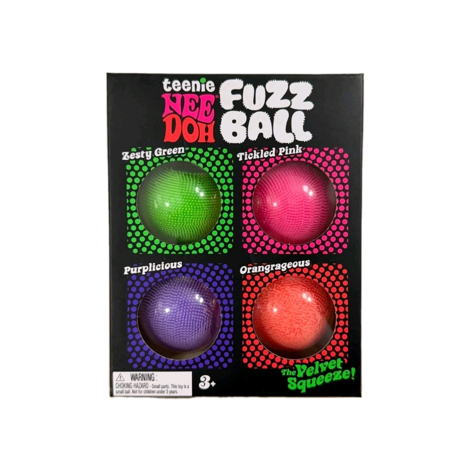 NeeDoh Teenie Fuzz Ball 4 Pack, Nee Doh FUZZBALL FAST SHIPPING!
