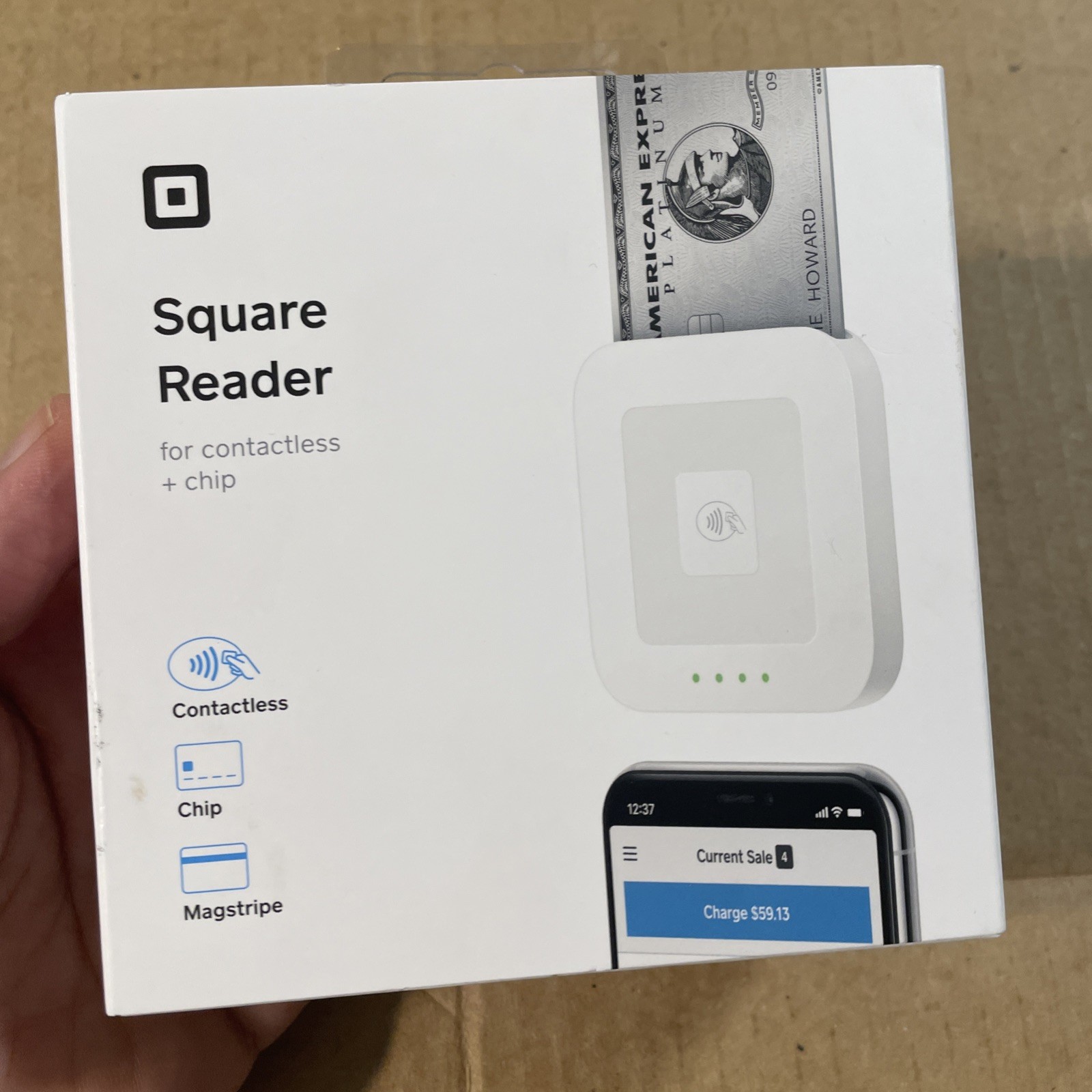 New Square Reader For Contactless + Chip & Magstripe Reader For iOS Or Android