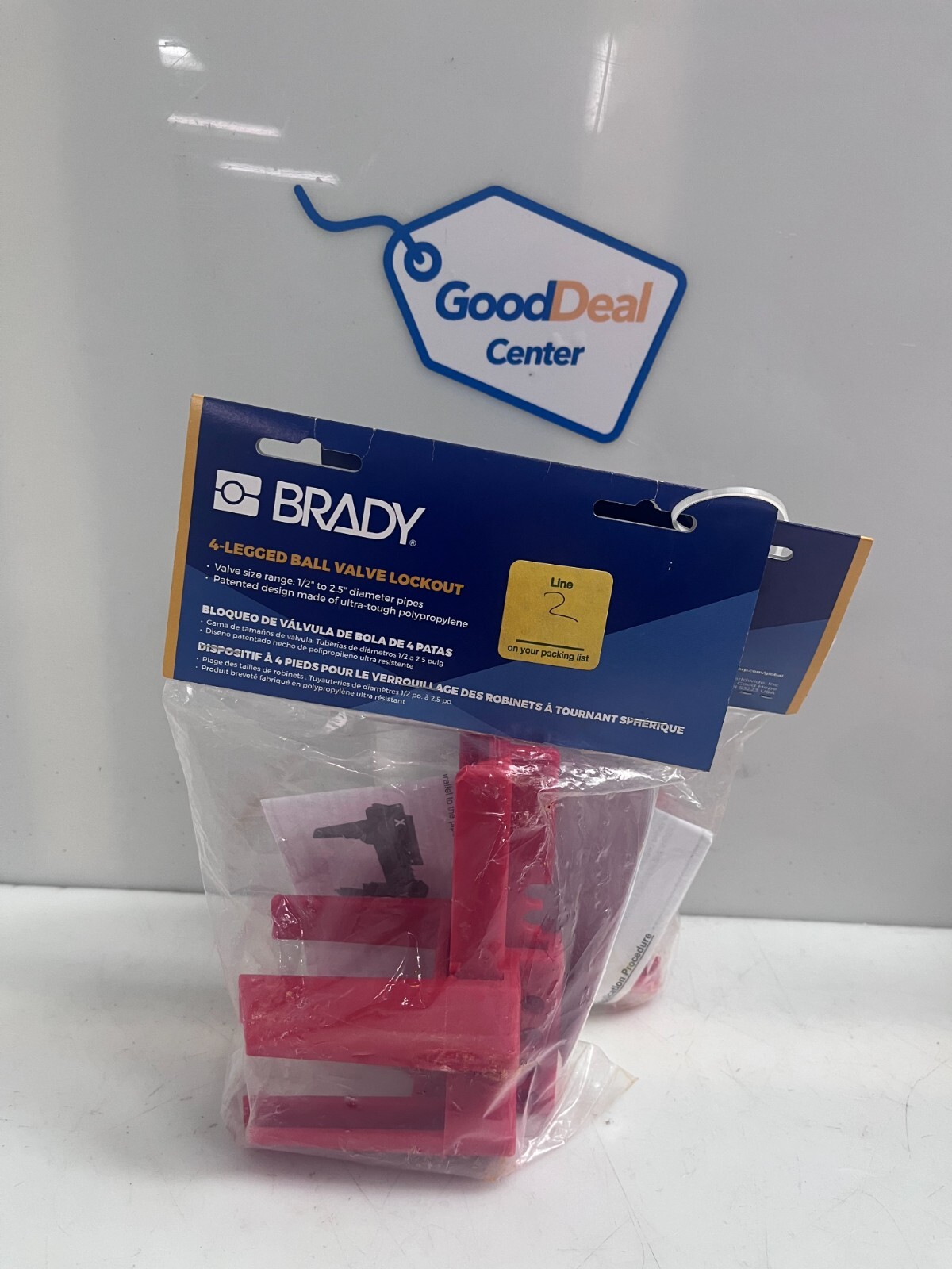 BRADY  45341  4-Legged Ball Valve Lockout (Lot of 2)