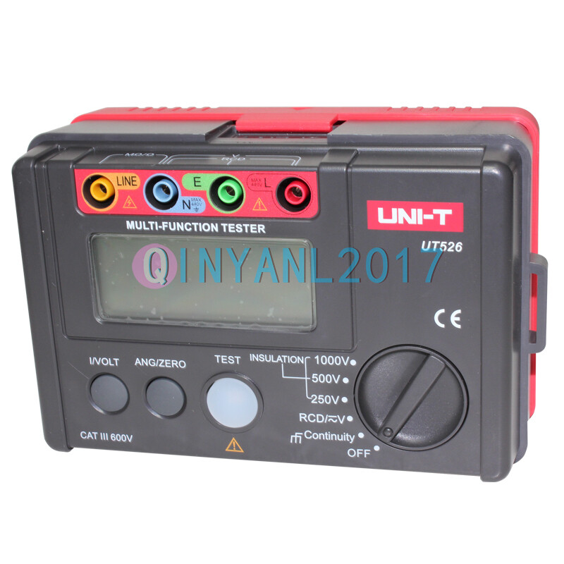 UT526 UNI-T Electrical Insulation Tester1000V 500MΩ RCD Test Continuity VAC/DC