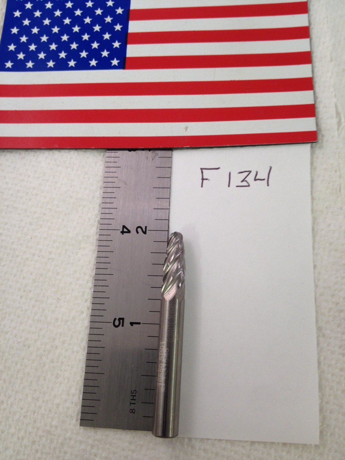 1 NEW FALCON / SGS 1/4" SHANK CARBIDE BURR SF-1 tree . CUT 5/8" LOC (F134)