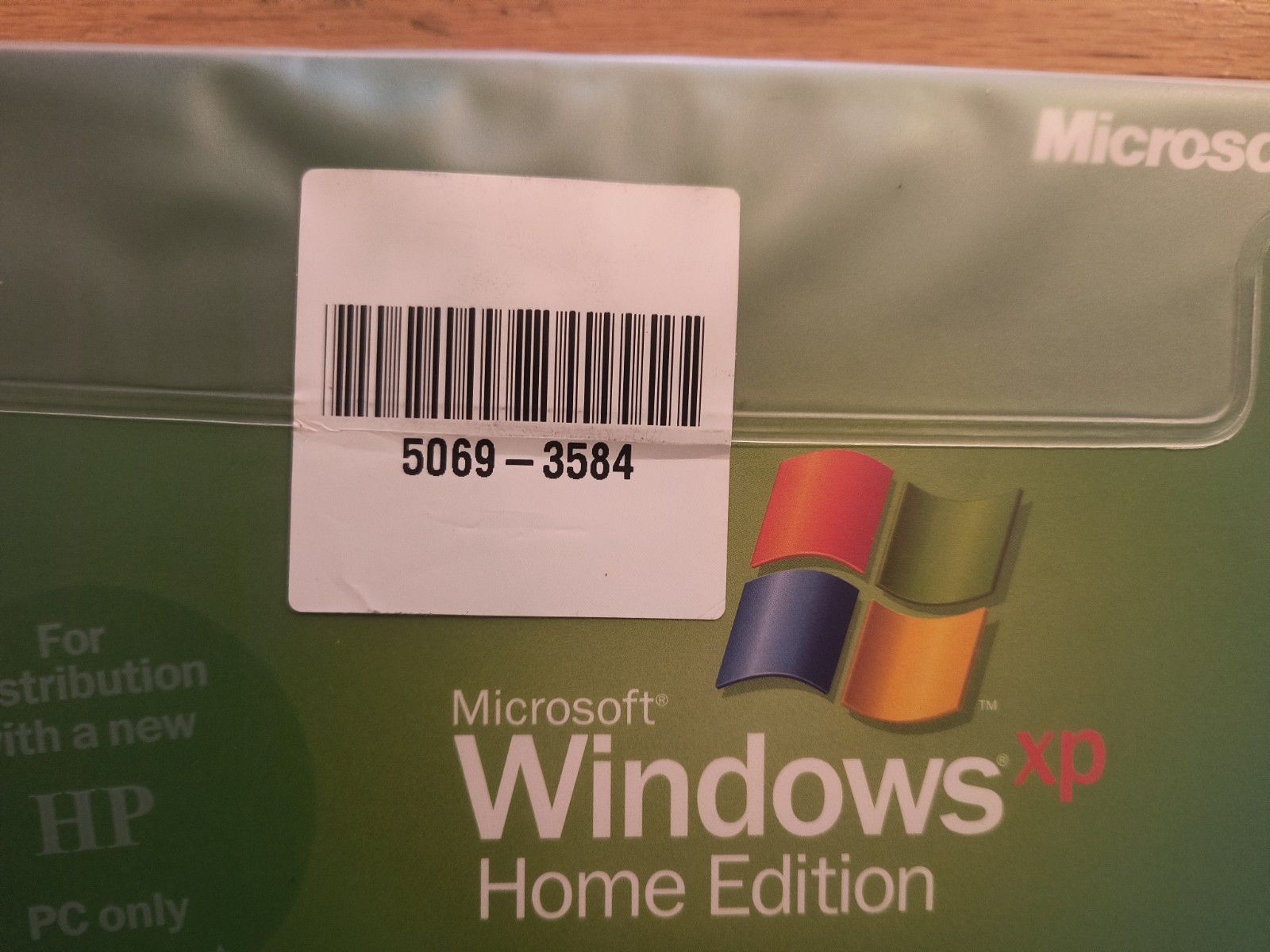 Microsoft Windows XP Home Edition Sealed Documentation (HP Computer)
