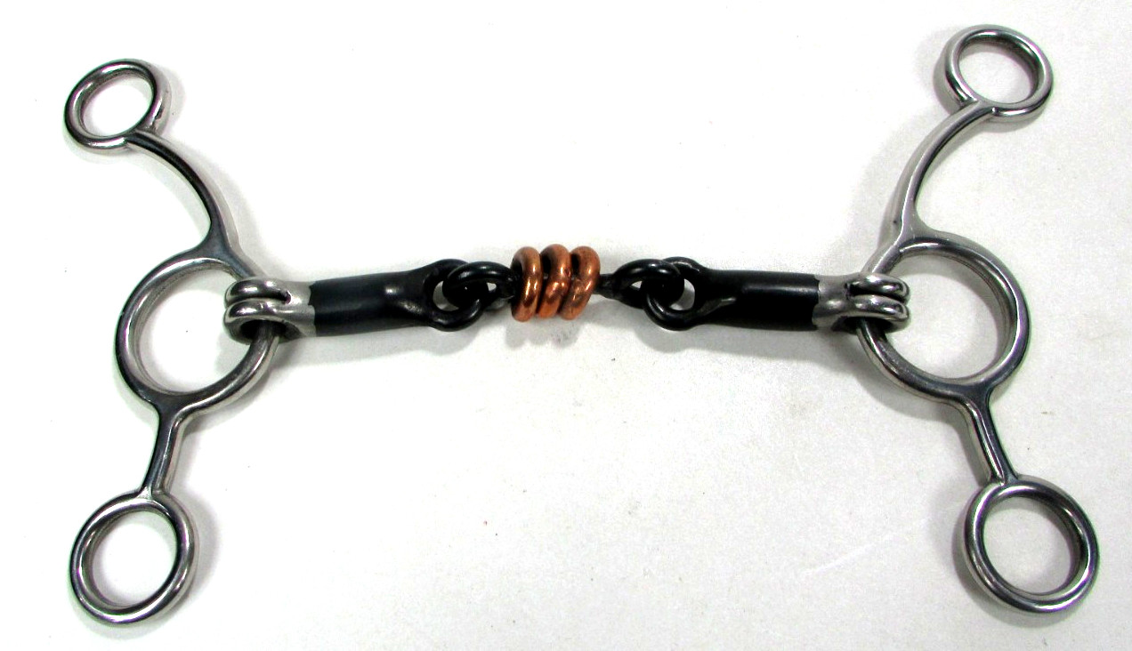 Tom Thumb Gag Bit 5 3/8" w/ 3 pc Sweet Iron Mouthpiece & Copper Roller