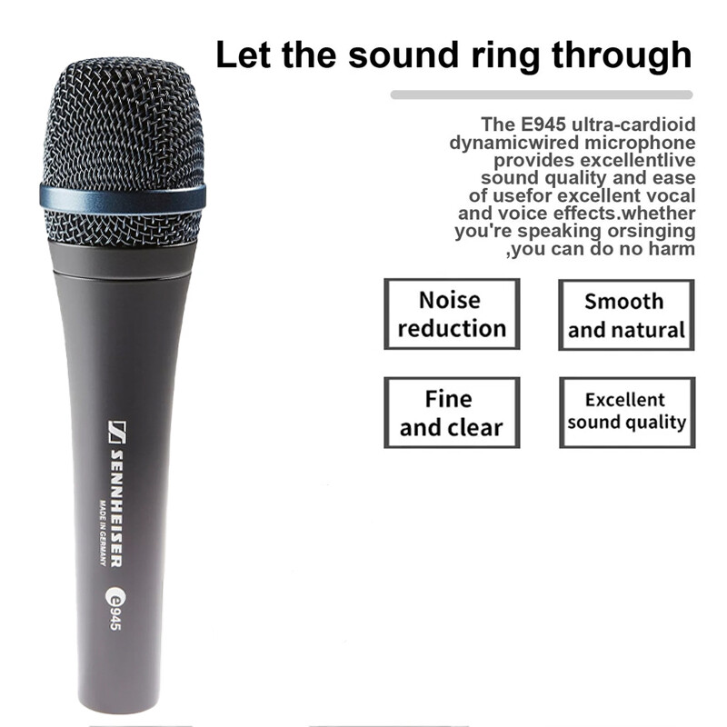 New Sennheiser E-945 Professional Dynamic Super-Cardioid Vocal Microphone Wired