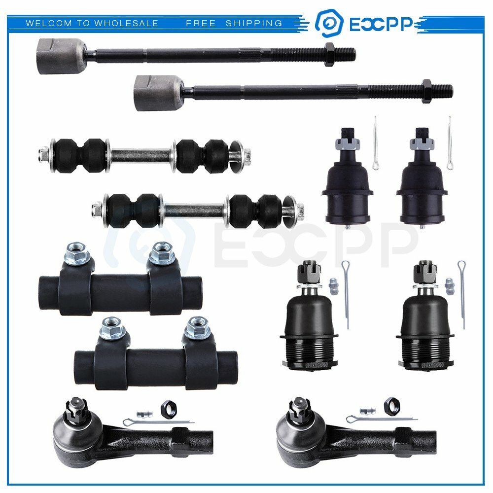 Front Suspension 12x Ball Joints Tie Rods Kit For 1991-1996 Dodge Dakota 2WD RWD