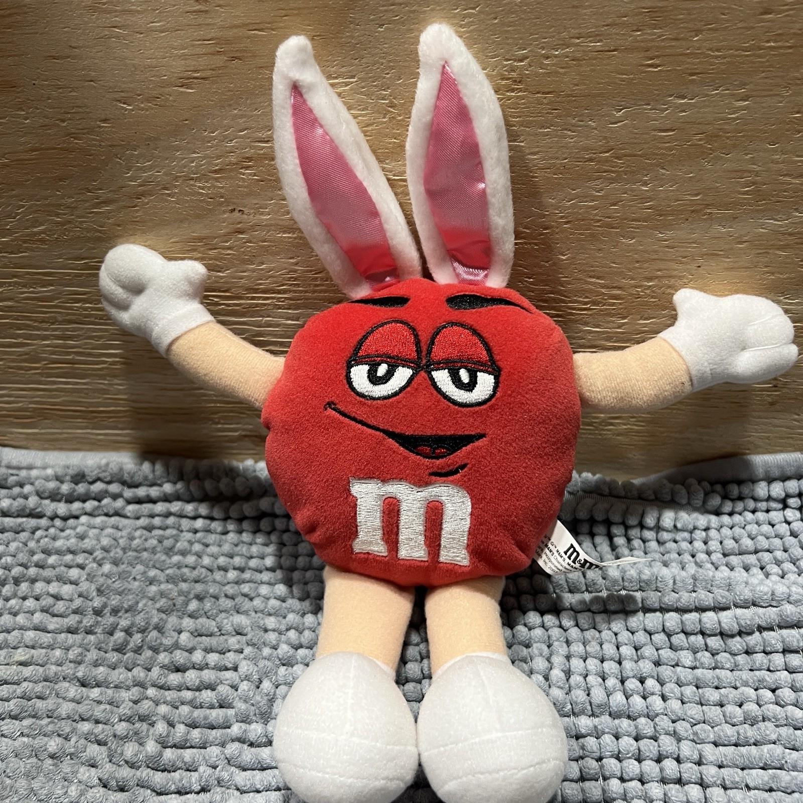 M&M’s Red Character Easter Bunny Plush – 11” Soft Stuffed Toy 2007