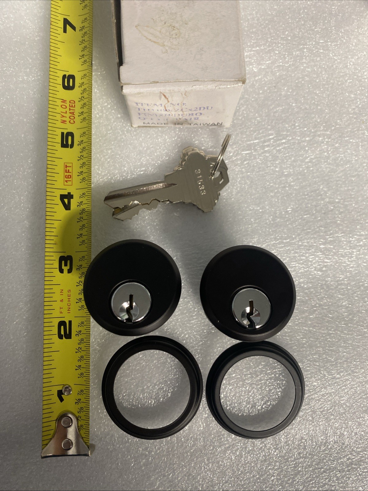NEW Storefront BRONZE Double Cylinder Door Lock Commercial Lock— very Smooth ￼￼
