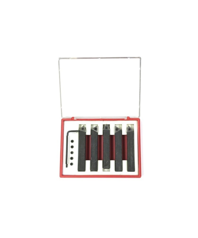 3/8" 5 PIECE INDEXABLE CARBIDE TURNING TOOL SET (2003-0002)