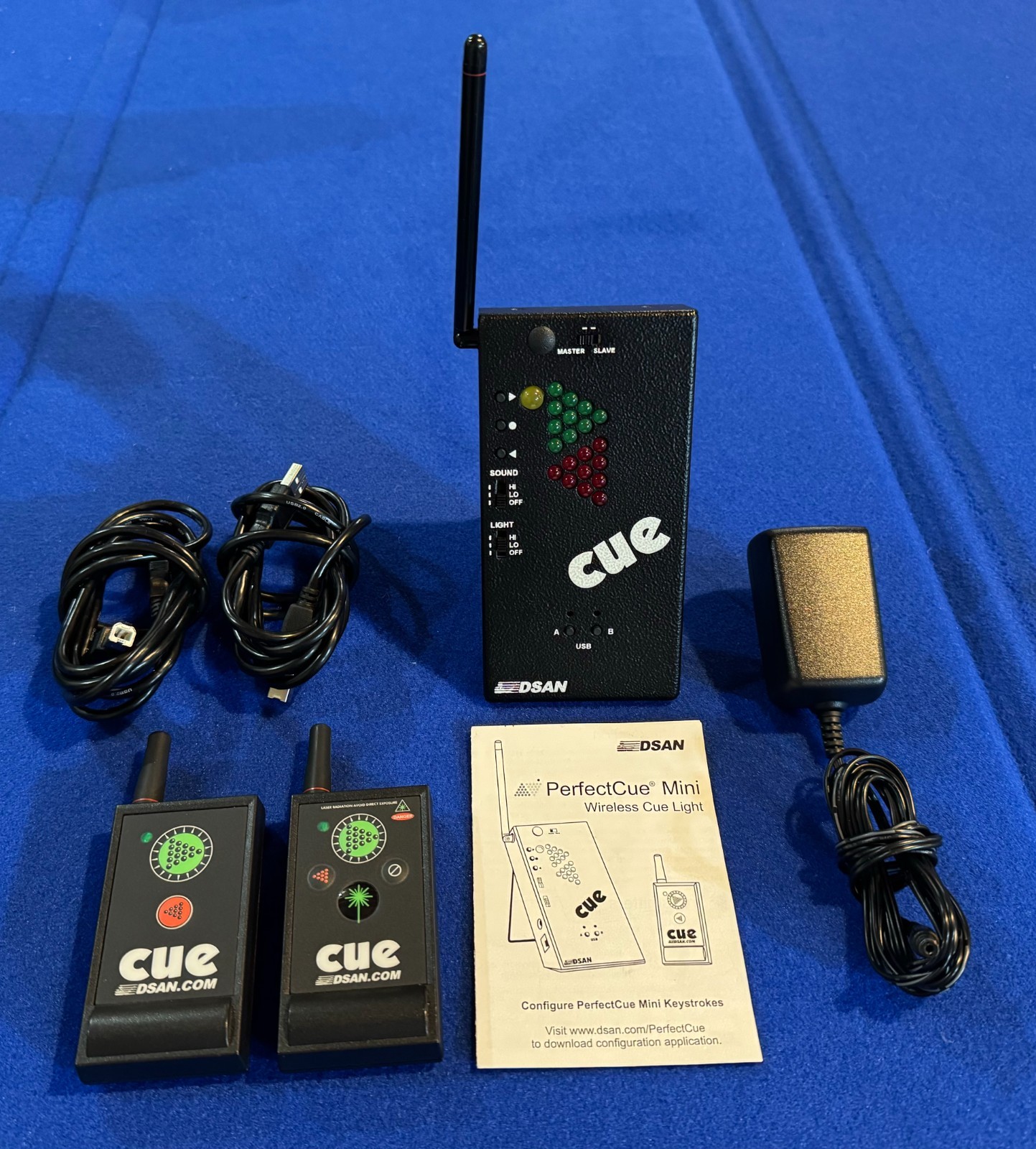 DSAN PerfectCue PC Mini Cue System w/Case, 2 Transmitters & Power Supply