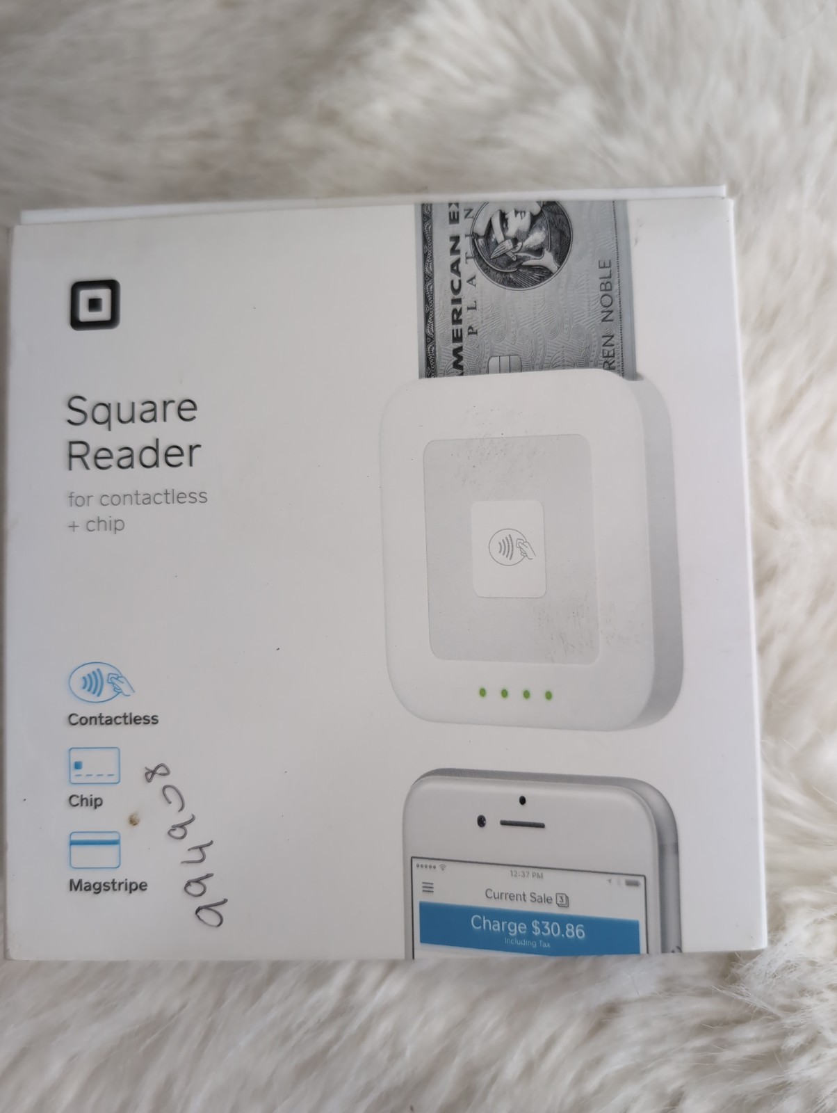 Square Reader A-SKU-0636 Credit Card Reader No Contactless  - Open Box