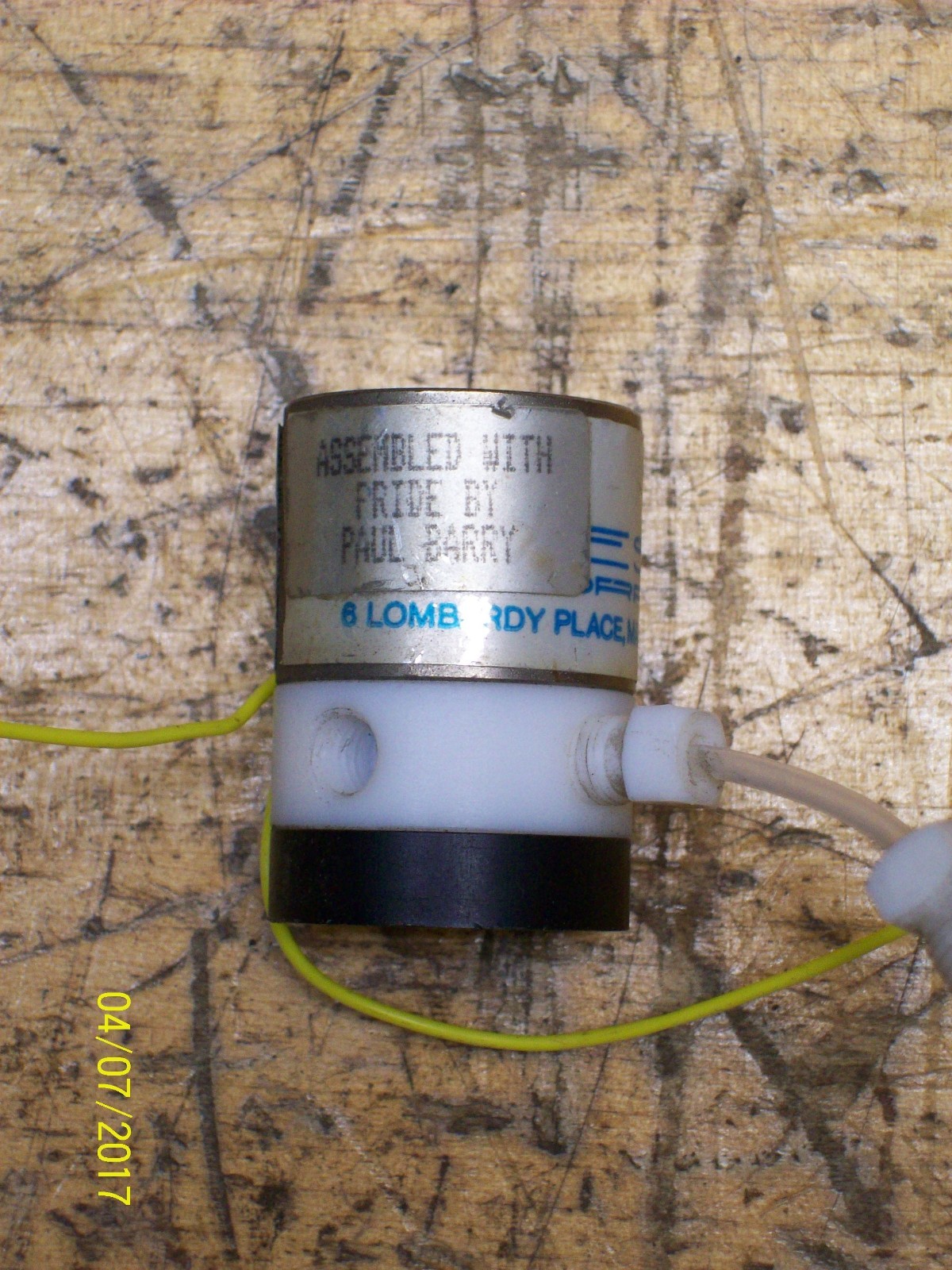 RESEARCH CORPORATION 3W 3 WATT 12VDC 30 PSI , ZY225T031