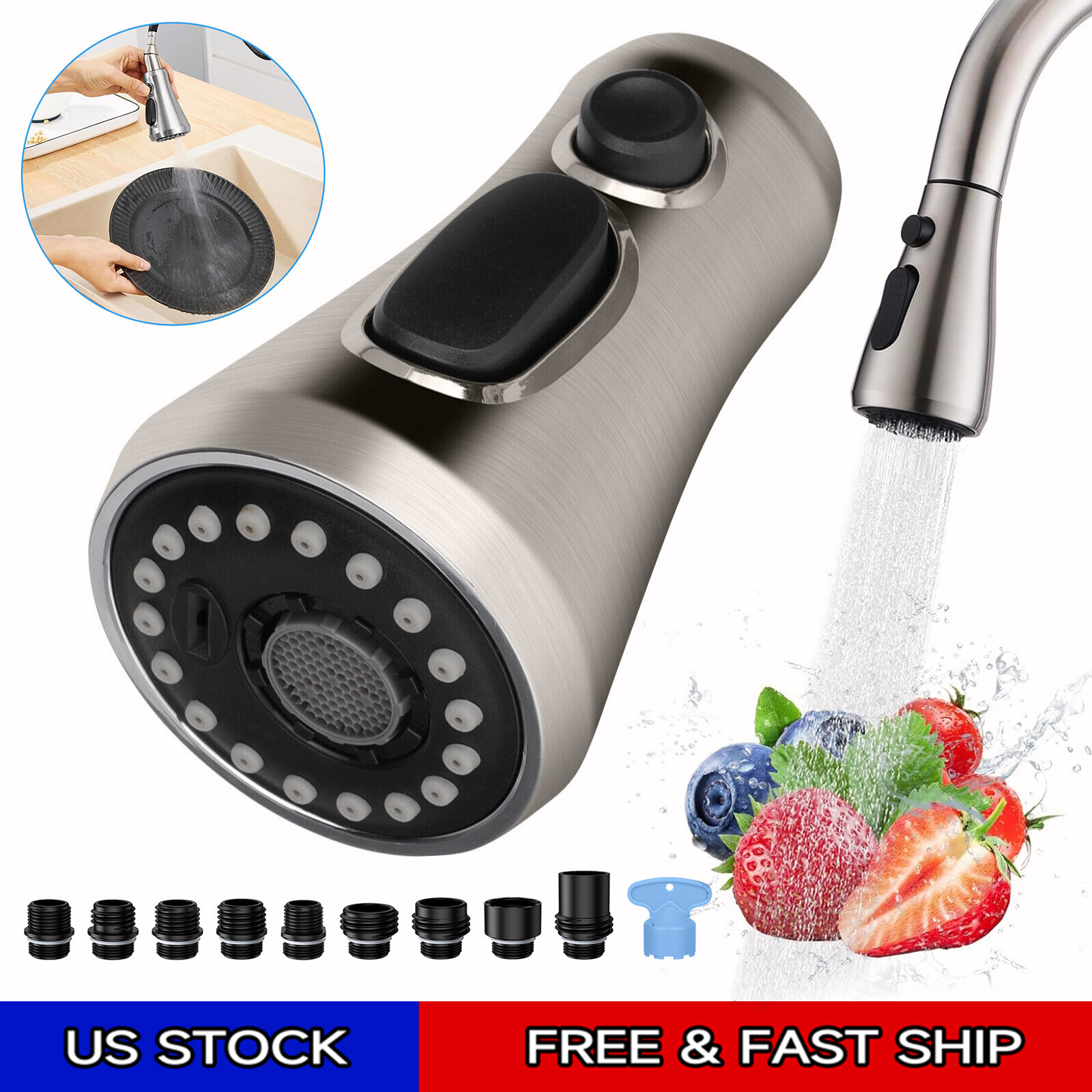 Kitchen Faucet Head Replacement Pull Down Kitchen Spray Head Sink Spray Nozzle