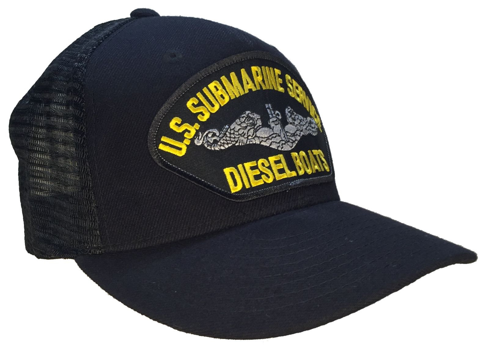 U.S. Navy Submarine Service Veteran Hat DIESEL BOATS Black MESH BACK Ball Cap