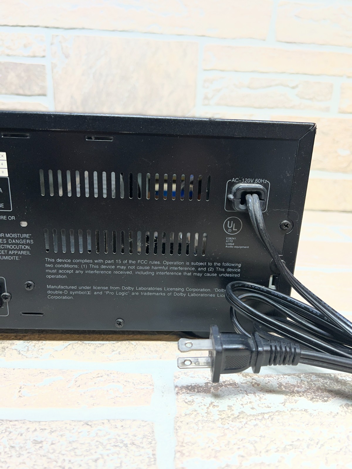RCA RV-9968A Surround Sound Pro Logic Receiver TESTED Working